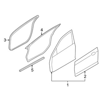 Lincoln OE - Front Door - Door & Components (Base)