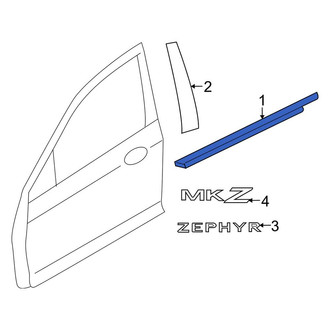 Lincoln OE - Front Right Door Window Belt Weatherstrip