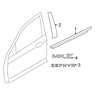 Lincoln OE - Front Door - Exterior Trim (Base)