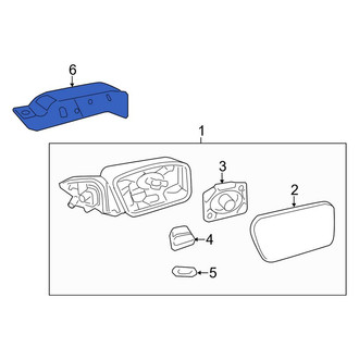 Lincoln OE - Front Right Door Mirror Cover