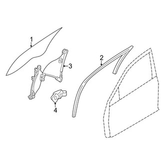 Lincoln OE - Front Door - Glass & Hardware (Base)