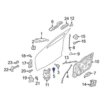 Lincoln OE - Rear Door Latch Assembly Bushing