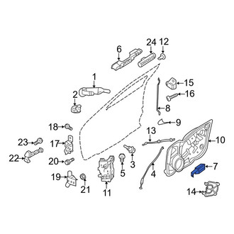 Lincoln OE - Front Right Inner Interior Door Handle