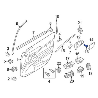 Lincoln OE - Rear Door Interior Handle Trim Bolt