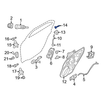 Lincoln OE - Liftgate Lock Striker Plate Bolt