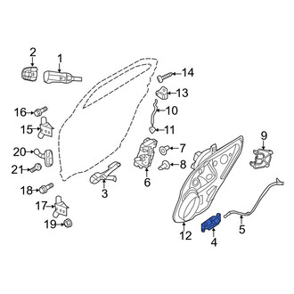 Lincoln OE - Rear Left Inner Interior Door Handle
