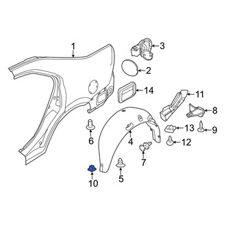 Lincoln OE - Rear Stone Guard Nut
