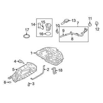Lincoln OE - Fuel System Components (Base FWD)