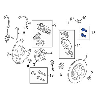 Lincoln OE - Rear Disc Brake Caliper Anchor Plate Bolt