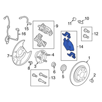 Lincoln OE - Rear Disc Brake Pad Set