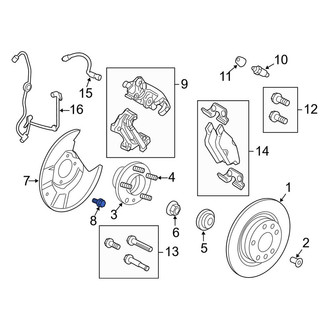 Lincoln OE - Rear Brake Dust Shield Bolt