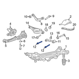 Lincoln OE - Rear Upper Suspension Control Arm Bolt