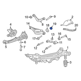 Lincoln OE - Suspension Trailing Arm Nut