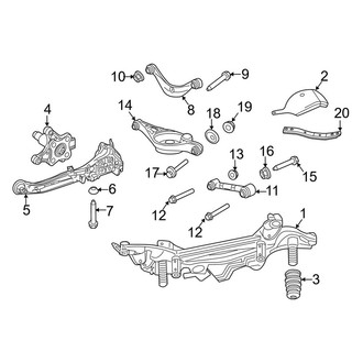 Lincoln OE - Rear Suspension - Suspension Components (Base FWD)