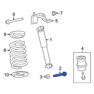 Lincoln OE - Lower Suspension Shock Absorber Bolt