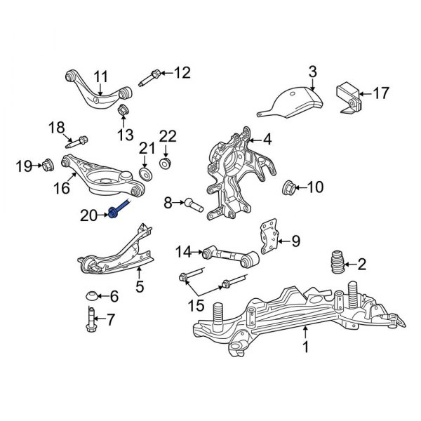 Suspension Control Arm Bolt