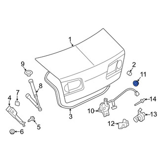 Lincoln OE - Deck Lid Latch Nut