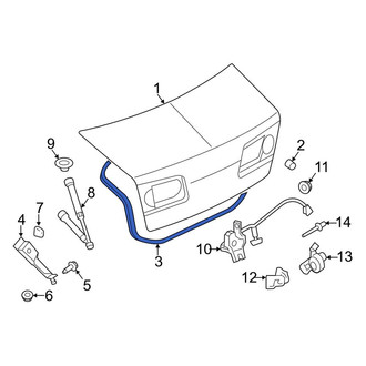 Lincoln OE - Rear Deck Lid Seal