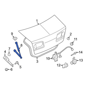 Lincoln OE - Trunk Lid Lift Support