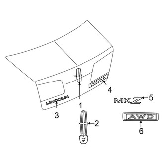 Lincoln OE - Trunk Lid - Exterior Trim (AWD)