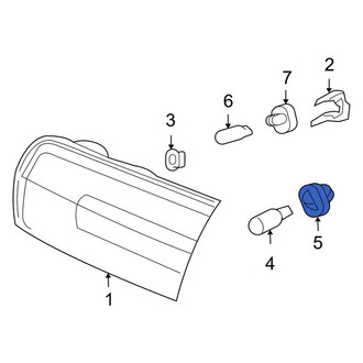 Lincoln OE - Rear Inner Tail Light Socket