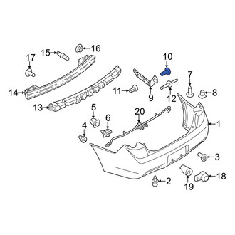 Lincoln OE - Front Bumper Cover Reinforcement Screw