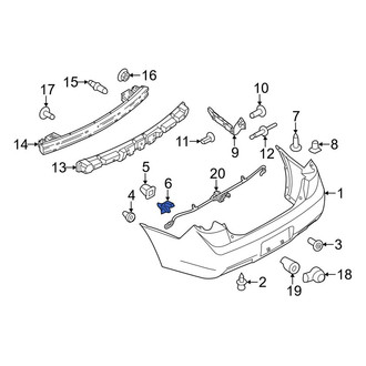 Lincoln OE - Rear Right Bumper Cover Retainer