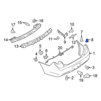 Lincoln OE - Front Bumper Cover Reinforcement Nut