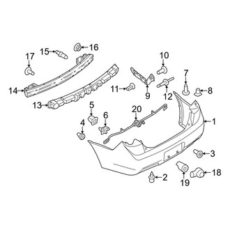 Lincoln OE - Rear Bumper - Bumper & Components (Base)