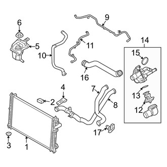 Lincoln OE - Cooling - Radiator & Components (Base)