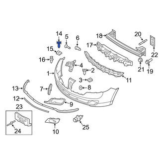 Lincoln OE - Front Bumper Cover Screw