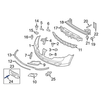 Lincoln OE - Front License Plate Bracket Rivet