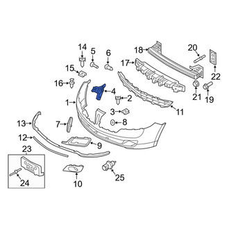 Lincoln OE - Front Right Bumper Cover Reinforcement