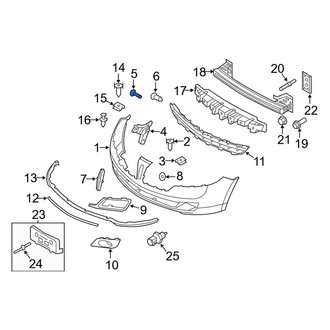 Lincoln OE - Front Bumper Cover Reinforcement Screw
