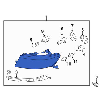 Lincoln OE - Front Left Headlight Assembly