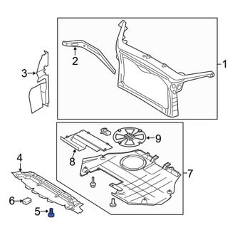 Lincoln OE - Radiator Support Splash Shield Screw