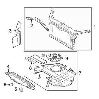 Lincoln OE - Radiator Support (2.5L)