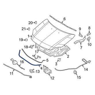 Lincoln OE - Rear Hood Seal