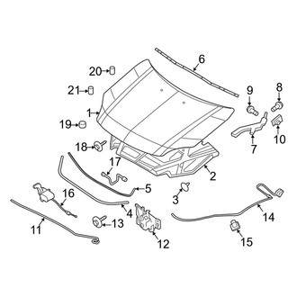 Lincoln OE - Hood & Components (2.5L)