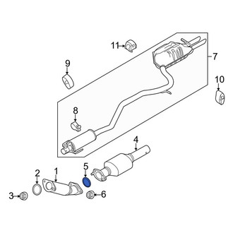 Lincoln OE - Rear Forward Catalytic Converter Gasket