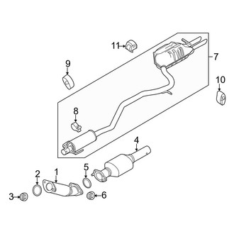 Lincoln OE - Exhaust System - Exhaust Components