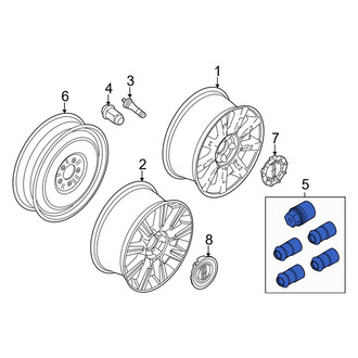 Lincoln OE - Wheel Lock Set