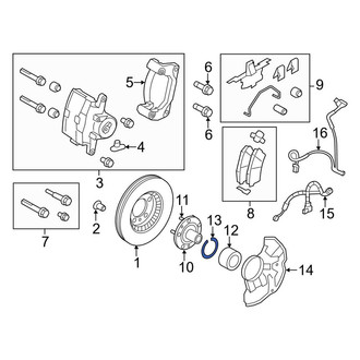 Lincoln OE - Front Wheel Bearing Snap Ring