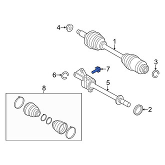 Lincoln OE - CV Intermediate Shaft Bolt