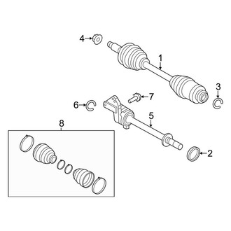 Lincoln OE - Front Suspension - Drive Axles (2.5L)