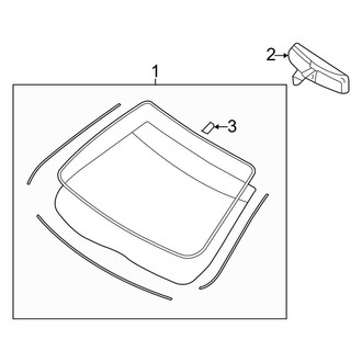 Lincoln OE - Windshield - Glass (Hybrid)
