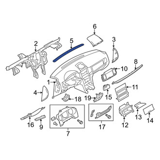 Lincoln OE - Dashboard Air Vent Trim