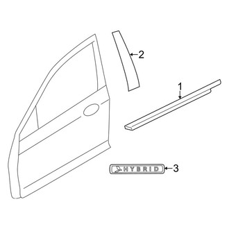 Lincoln OE - Front Door - Exterior Trim (2.5L)