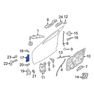 Lincoln OE - Front Left Upper Door Hinge