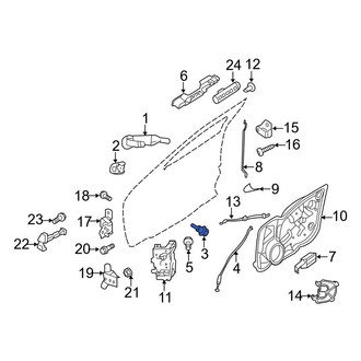 Lincoln OE - Front Left Door Lock Cylinder